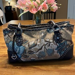 Brighton RARE Tapestry Carpet Bag